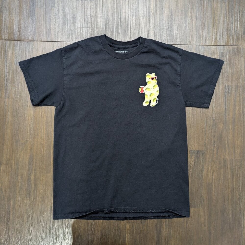 Riot Society | Men's Black Medium T-Shirt | Taco Teddy Bear